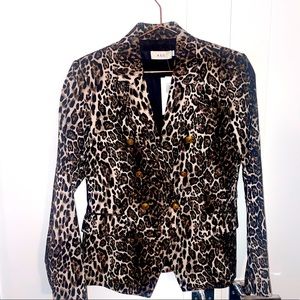 NWT🏷️ A.L.C. Alton Leopard Print Dbl Breasted Blazer sz: 6